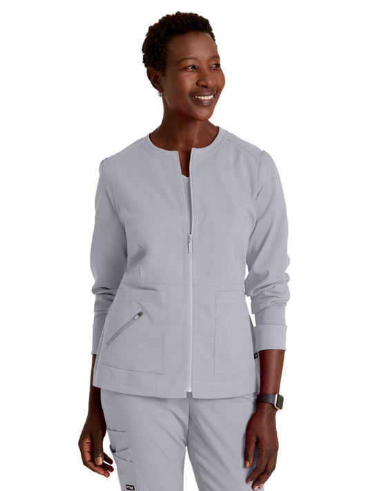 Women's Three-Pocket Millie Warm-Up Jacket - GRSW017 - Moonstruck