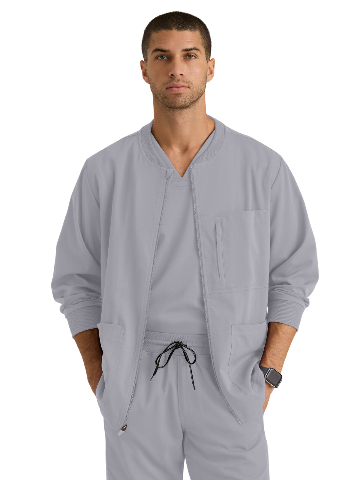 Men's Five-Pocket React Warm-Up Scrub Jacket - GRSW871 - Moonstruck