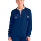 Women's Five-Pocket Gianna Warm-Up Scrub Jacket - GRSW873 - Indigo (Navy)