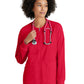Women's Five-Pocket Gianna Warm-Up Scrub Jacket - GRSW873 - Scarlet Red
