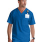 Men's Two-Pocket V-Neck Evan Scrub Top - GRT091 - New Royal