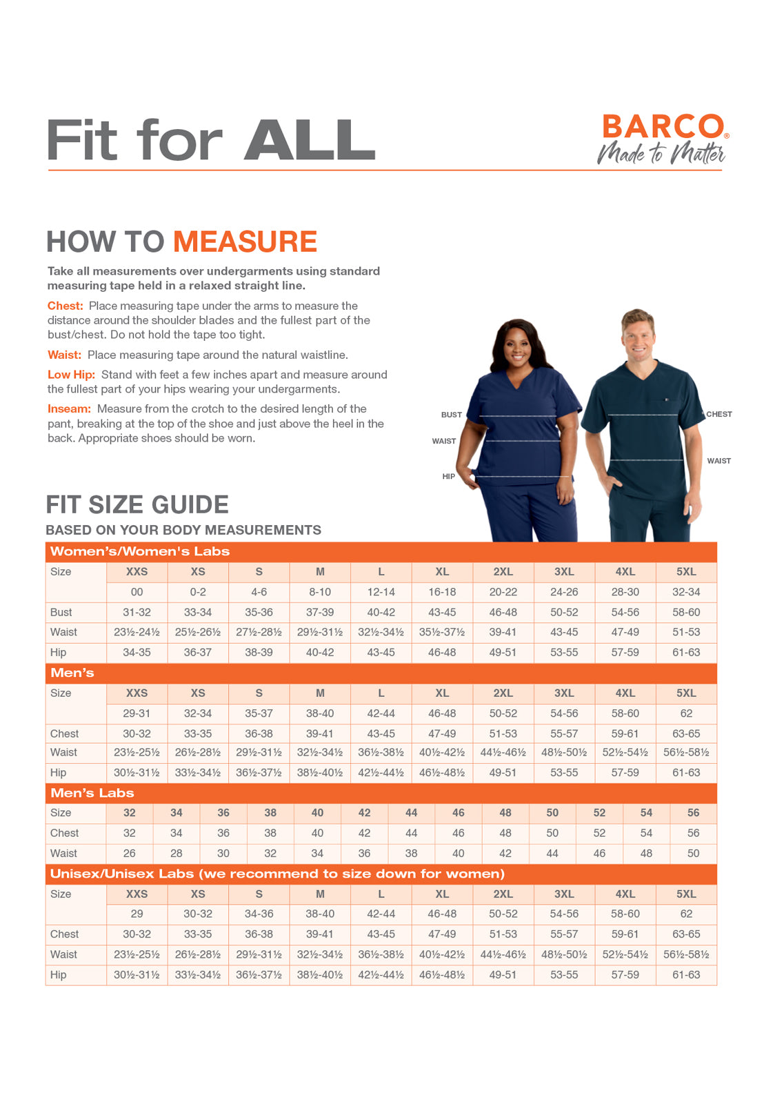 SIZECHART