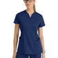 Women's Four Pocket V-Neck Erin Scrub Top - GRT303 - Indigo (Navy)