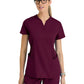 Women's Four Pocket V-Neck Erin Scrub Top - GRT303 - Wine