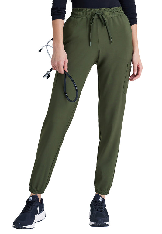 Women's Six-Pocket Terra Jogger Scrub Pant - GSSP625 - Fern