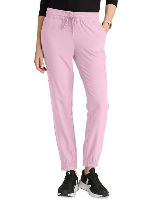 Women's Six-Pocket Terra Jogger Scrub Pant - GSSP625 - Misty Pink
