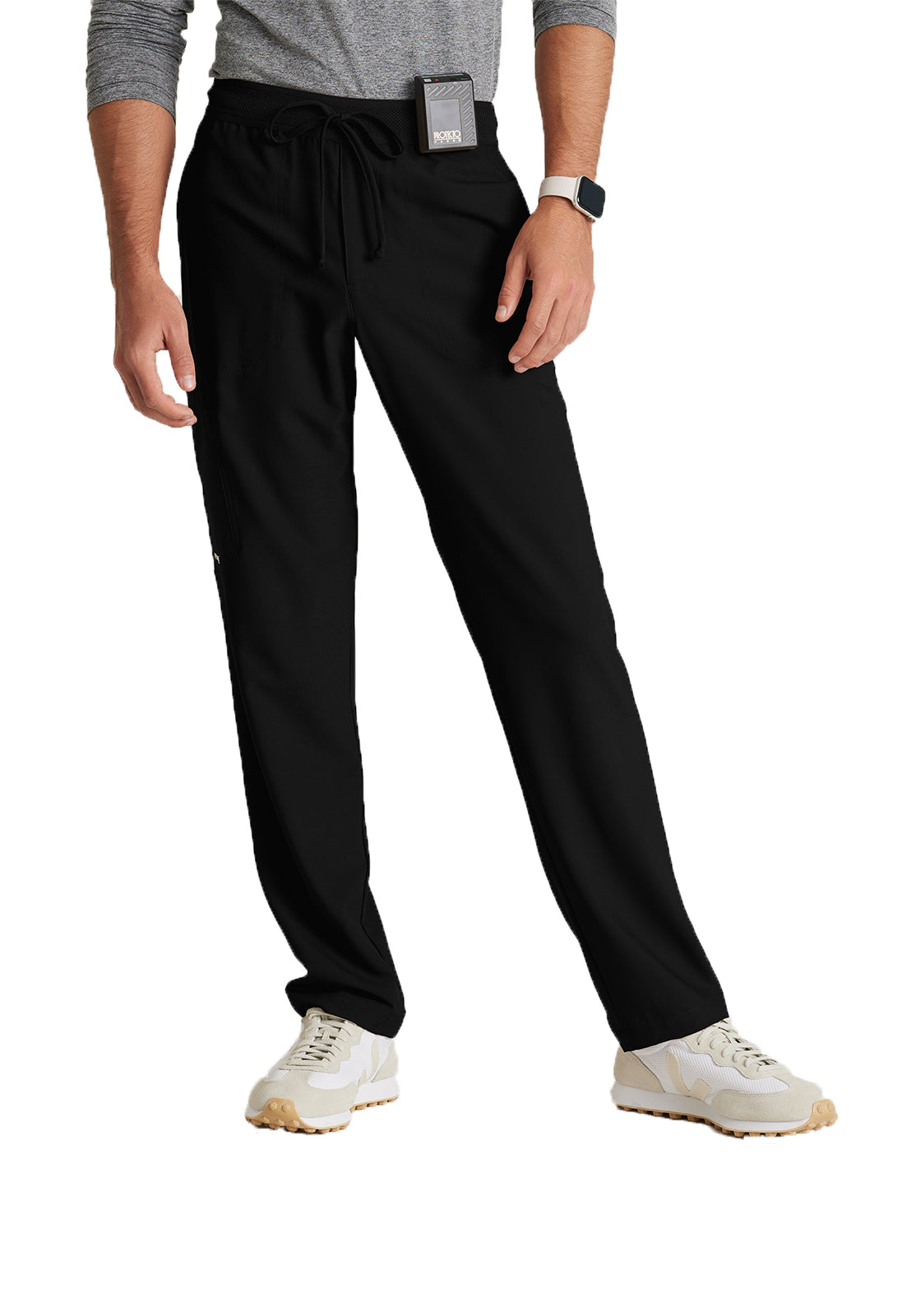 Men's Five-Pocket Slim Leg Highland Scrub Pant - GSSP649 - Black
