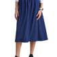 Women's Three-Pocket A-Line Terran Skirt - GSSS745 - Indigo