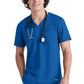 Men's One-Pocket V-Neck Journey Scrub Top - GSST179 - New Royal