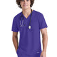 Men's One-Pocket V-Neck Journey Scrub Top - GSST179 - New Grape