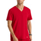 Men's One-Pocket V-Neck Journey Scrub Top - GSST179 - True Red