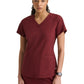 Women's Two-Pocket V-Neck Rhythm Scrub Top - GSST180 - Chestnut