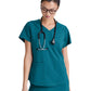 Women's Two-Pocket V-Neck Rhythm Scrub Top - GSST180 - Bahama