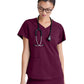 Women's Two-Pocket V-Neck Rhythm Scrub Top - GSST180 - Wine