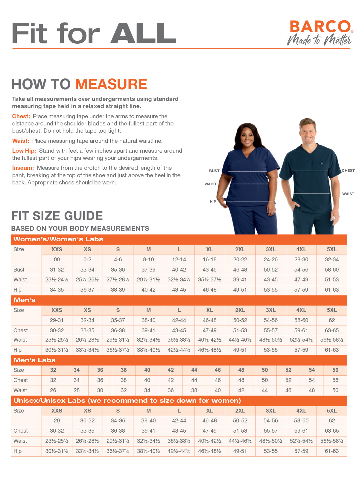 SIZECHART