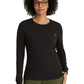 Women's One-Pocket Wanderlust Waffle Knit Top - GSST257 - Black