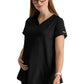 Women's Two-Pocket Promise Maternity Scrub Top - GSST262 - Black