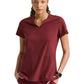 Women's Two Pocket Notch Sky Scrub Top - GSST298 - Chestnut