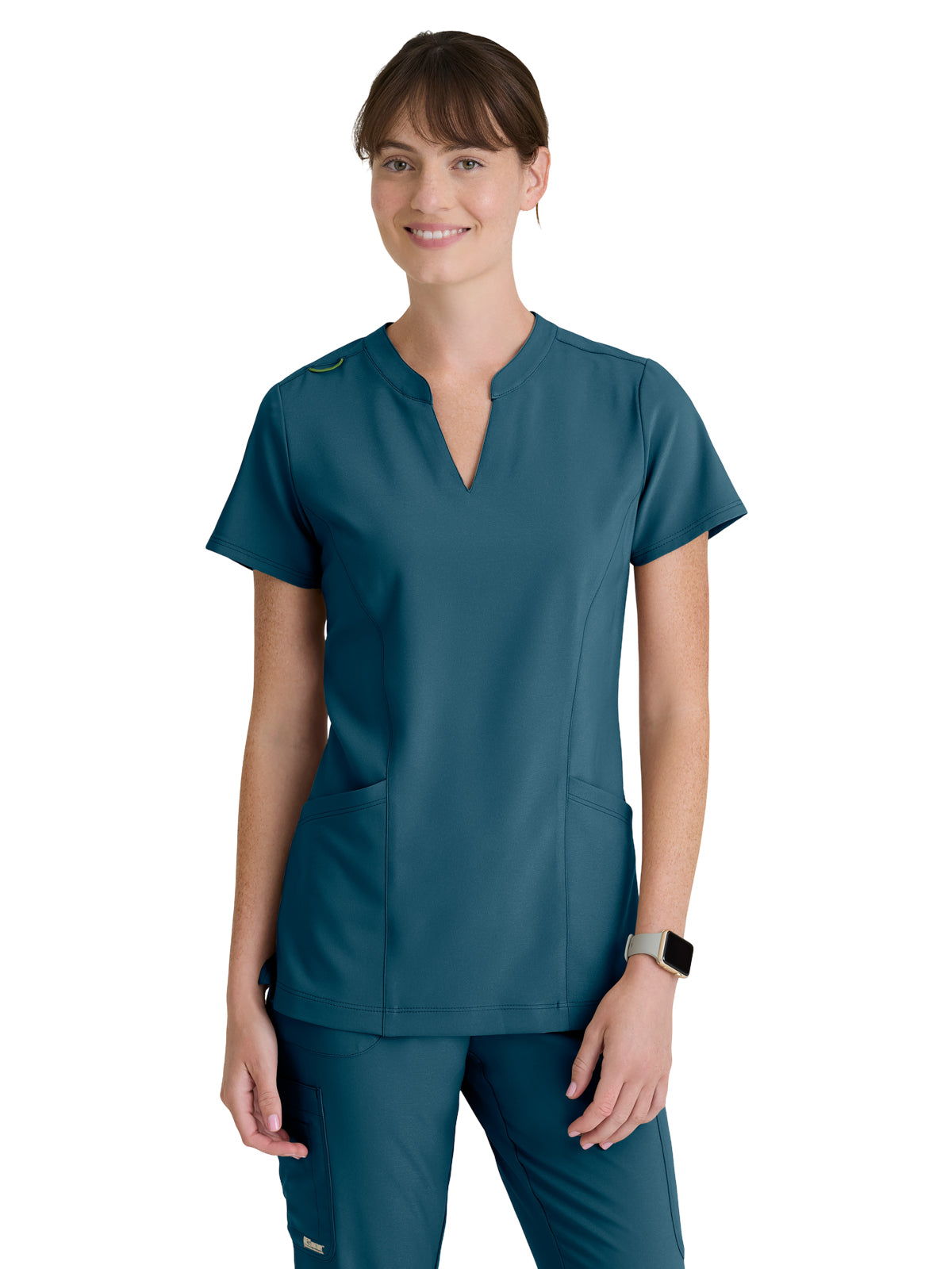 Women's Two Pocket Notch Sky Scrub Top - GSST298 - Bahama