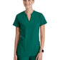 Women's Two Pocket Notch Sky Scrub Top - GSST298 - Hunter