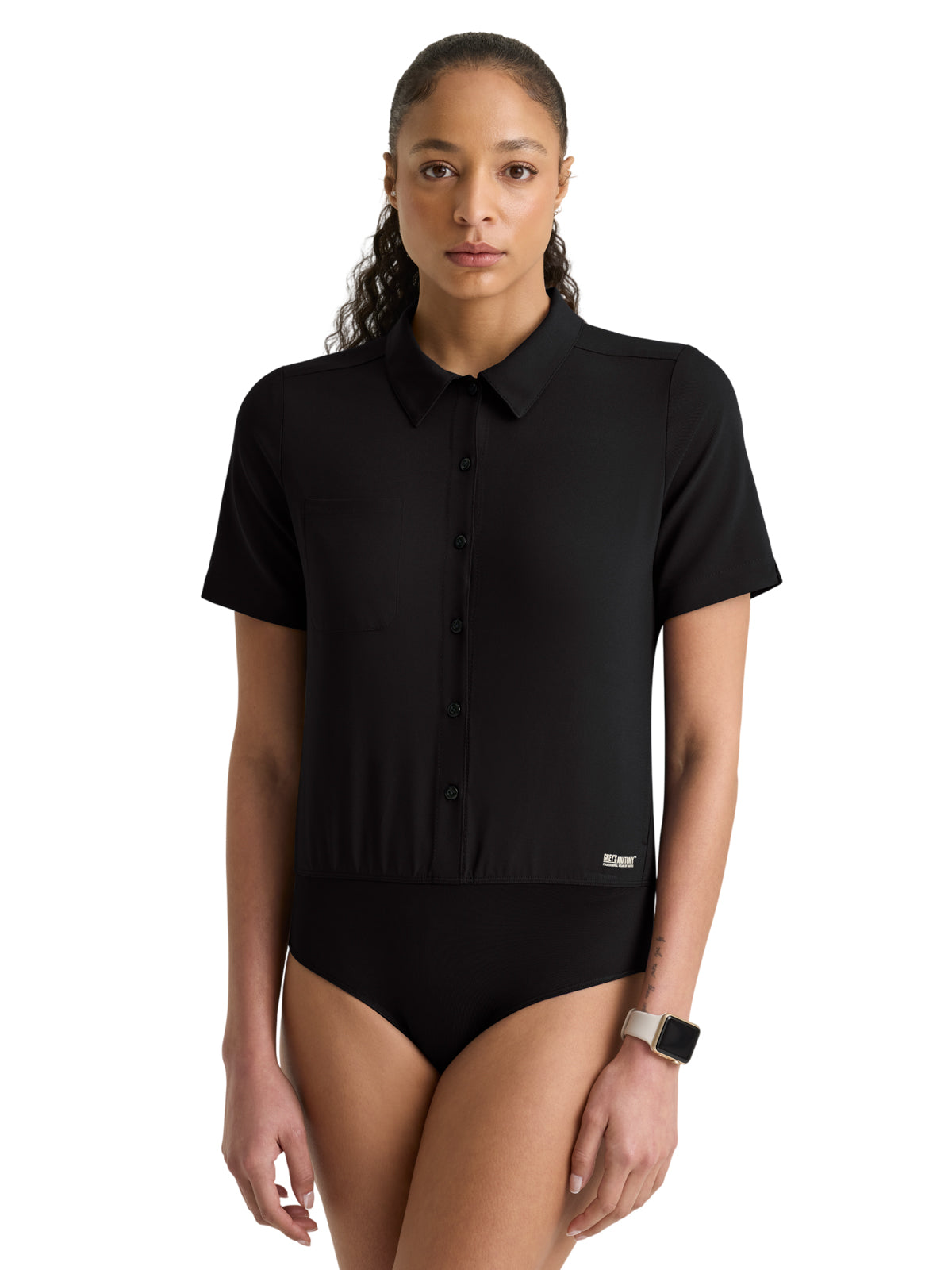 Women's Two-Pocket Terran Bodysuit - GSST318 - Black