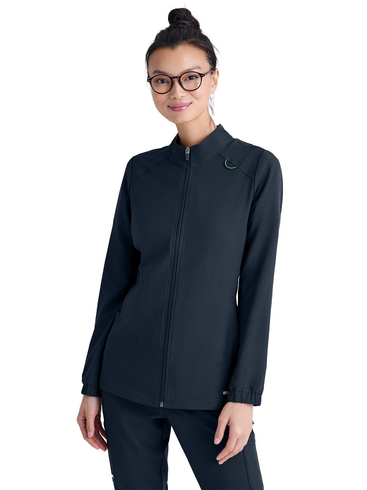 Women's Three-Pocket Virtue Warm-Up Scrub Jacket - GSSW886 - Steel