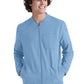 Men's Three-Pocket Cycle Warm Up Scrub Jacket - GSSW887 - Ciel Blue