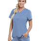Women's One-Pocket Bree Tuck-In Scrub Top - GVST028 - Ciel Blue