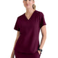 Women's One-Pocket Bree Tuck-In Scrub Top - GVST028 - Wine