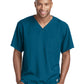 Men's One-Pocket V-Neck Structure Scrub Top - SK0112 - Bahama