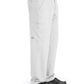Men's Four-Pocket Zip-Fly Structure Scrub Pant - SK0215 - White
