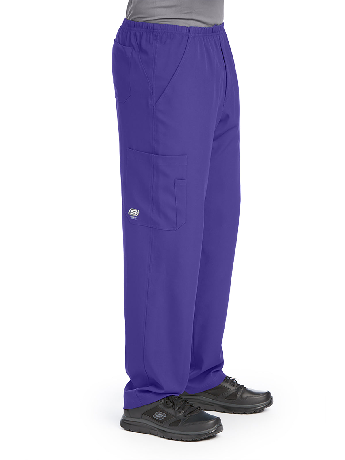 Men's Four-Pocket Zip-Fly Structure Scrub Pant - SK0215 - New Grape