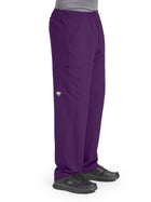 Men's Four-Pocket Zip-Fly Structure Scrub Pant - SK0215 - Eggplant