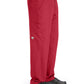 Men's Four-Pocket Zip-Fly Structure Scrub Pant - SK0215 - True Red