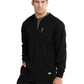 Men's Three-Pocket Zip-Up Structure Warm-Up Scrub Jacket - SK0408 - Black