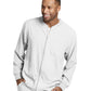 Men's Three-Pocket Zip-Up Structure Warm-Up Scrub Jacket - SK0408 - White