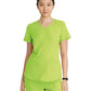 Women's Three-Pocket Curved V-Neck Breeze Scrub Top - SK101 - Fresh Lime