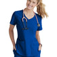 Women's Three-Pocket Curved V-Neck Breeze Scrub Top - SK101 - Galaxy