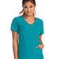 Women's Three-Pocket Crossover V-Neck Reliance Scrub Top - SK102 - Teal