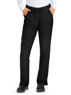Women's Three-Pocket Fit & Flare Reliance Scrub Pant - SK201 - Black