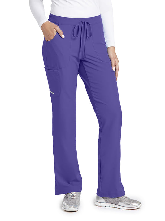 Women's Three-Pocket Fit & Flare Reliance Scrub Pant - SK201 - New Grape