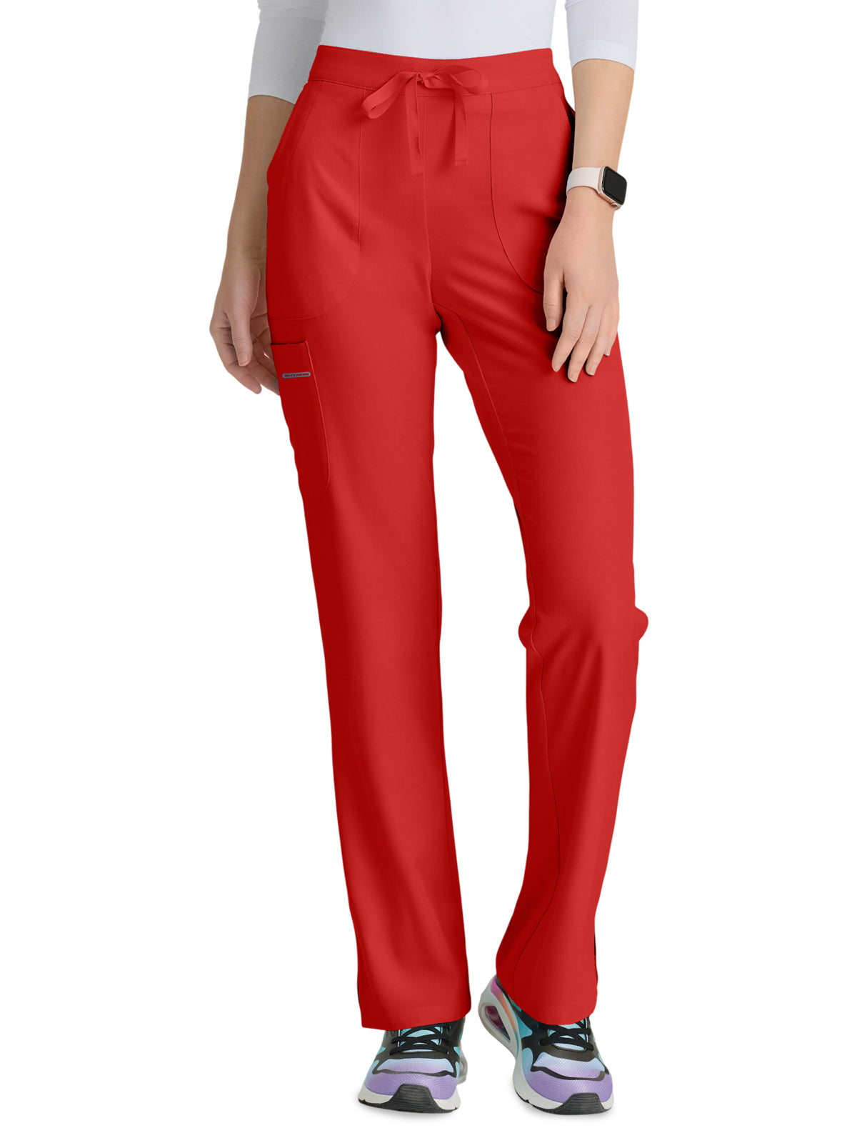 Women's Three-Pocket Fit & Flare Reliance Scrub Pant - SK201 - Persimmon