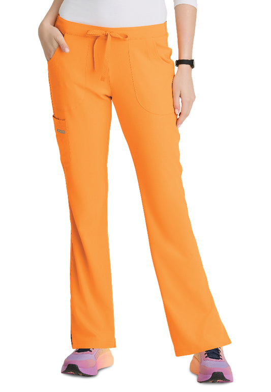 Women's Three-Pocket Fit & Flare Reliance Scrub Pant - SK201 - Bright Marigold