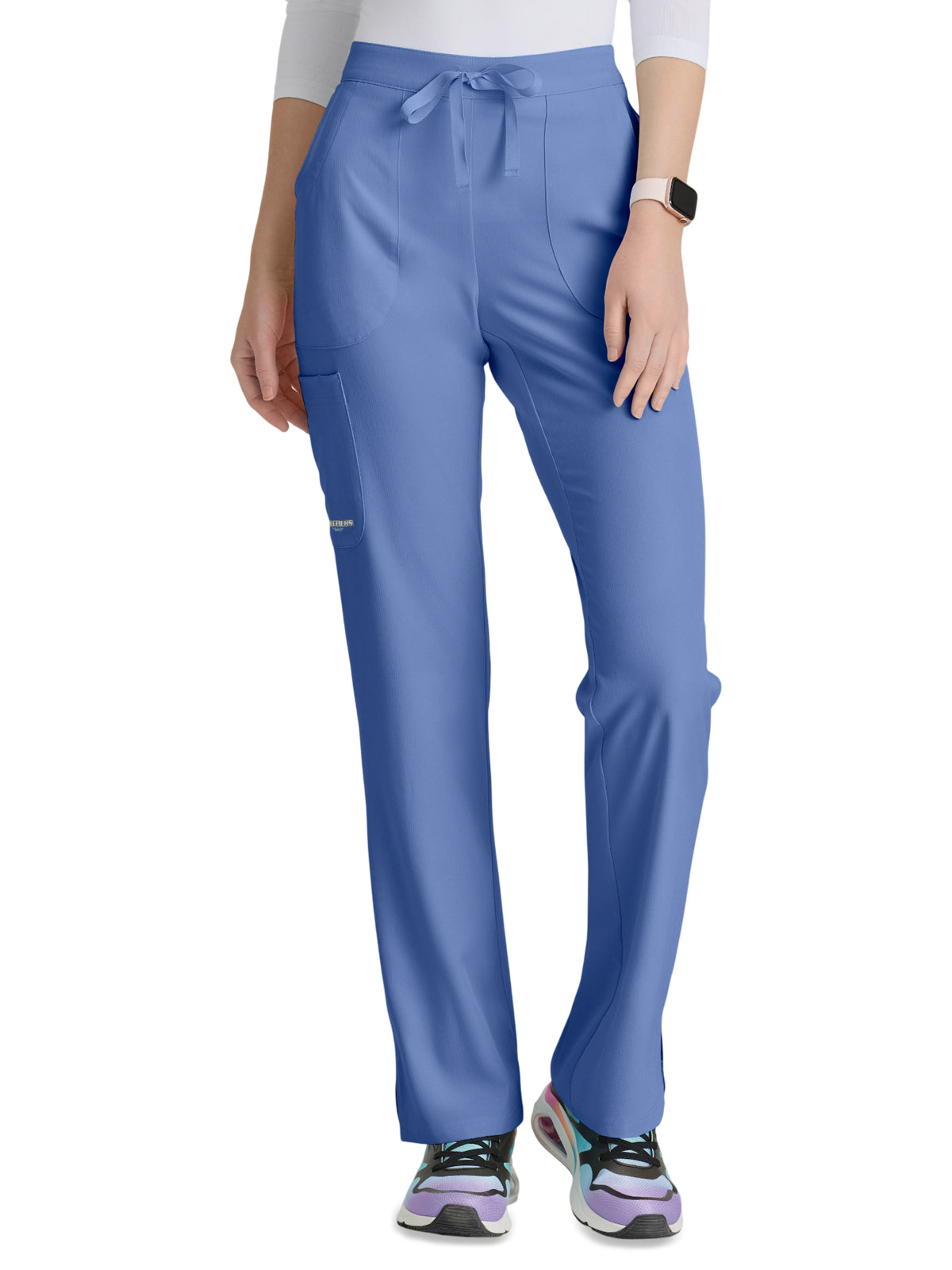 Women's Three-Pocket Fit & Flare Reliance Scrub Pant - SK201 - Ciel Blue