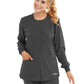 Women's Two-Pocket Snap-Front Stability Warm-Up Scrub Jacket - SK401 - Pewter