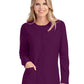 Women's Two-Pocket Snap-Front Stability Warm-Up Scrub Jacket - SK401 - Wine