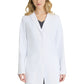 Women's Three-Pocket 34" Mid-Length Flourish Lab Coat - SKC970 - White