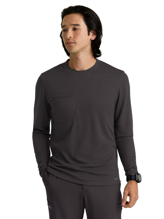 Men's One-Pocket David Tee - SKK806 - Pewter