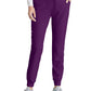 Women's Four-Pocket Low-Rise Theory Jogger Scrub Pant - SKP552 - Eggplant