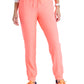 Women's Four-Pocket Low-Rise Theory Jogger Scrub Pant - SKP552 - Coral Fizz